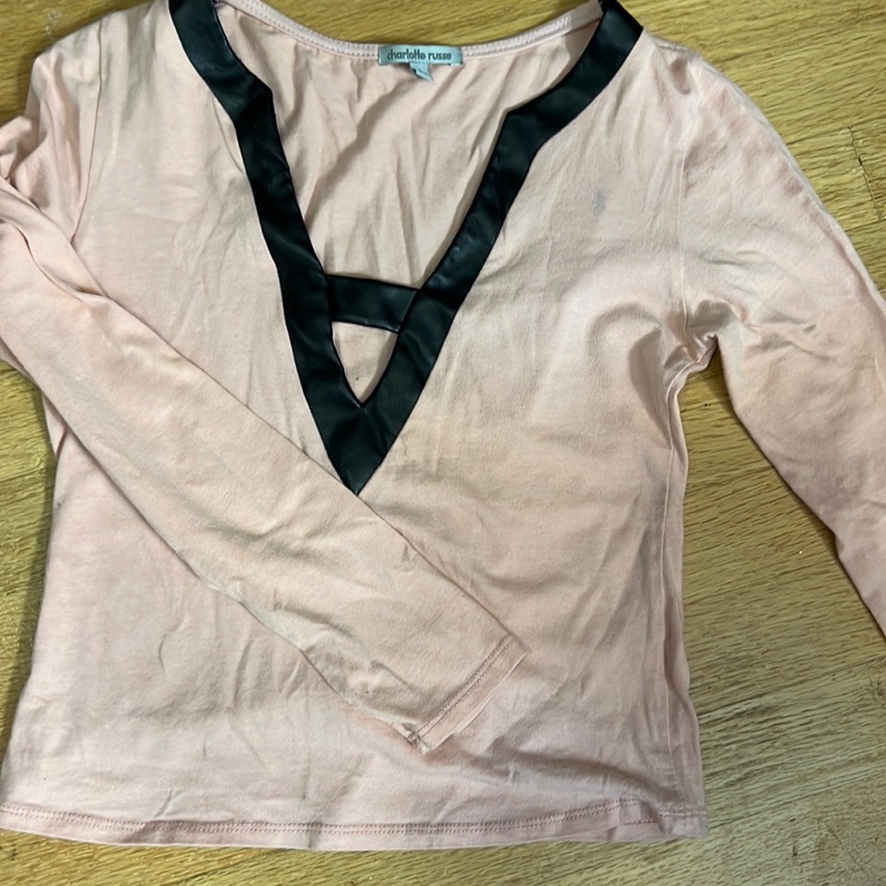 Pink crop top